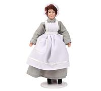 Baxnore 112 Scale Miniature Porcelain Chef Doll with Bendable Joints Realistic Dollhouse Accessories Handcrafted Ceramic Figure for Adult Collectors and Model Enthusiasts (chef)