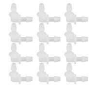 Baxnore 12Pcs Plastic Hose Barb Fitting Elbow Connector Right Angle Barbed Splicer Adapter PP Material for Aquarium Lab Beverage Tubing Accessories (5.6mm)