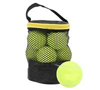 Baxnore 12Pcs Tennis Balls High Resilience Cashmere Rubber Durable Tennis Training Equipment for Club Youth Beginners Fluorescent Green 12 Count