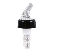 Baxnore 15mL Plastic Measured Liquor Pourer Fast Accurate Quick Measure Bottle Pour Spout for Wine Cocktails Bars Restaurants Home Use Transparent or Red (White)
