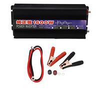 Baxnore 1600W Power Inverters Pure Sine Wave Voltage Boost Transformer High Efficiency for Home Car (DC12V to AC220V)