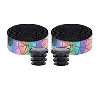 Baxnore 1626 Road Bike Handlebar Tape Premium Antislip Shock Absorption Gradient Color Cycling Strap High Performance PU Leather with EVA Foam for Road Bicycles and Mountain Bikes (golden gradient