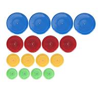 Baxnore 16Pcs Tailor Sewing Scribing Tool Round Patch-Work Parallel Tracking Wheel DIY Craft Supplies