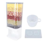 Baxnore 1L Wall-Mounted Airtight Rice Storage Container, Removable Top Rice Dispenser, Moisture-Proof Rice Bucket for Kitchen (M)