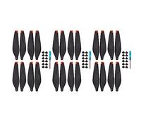 Baxnore 24Pcs Drone Propellers Replacement Prop Blades Accessories High Rigidity Stable Flight Quiet Low Noise for Mini 3 Pro Drone PC TPU Material Black Orange Edge 24 Pack for C