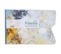 Baxnore 25 Sheets Tear off Palette, White Bleed Proof Palette Sheets, Palette Paper Pad, Painting Palette Sheets, Palette Paper Tear for Professional Gouache Oil