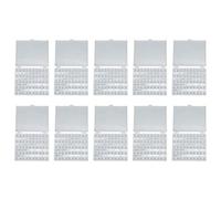 Baxnore 250 Piece Plastic Sewing Machine Bobbins Transparent Durable Thread Spools with Storage Box for Home Tailoring and Crafting 10 Sets