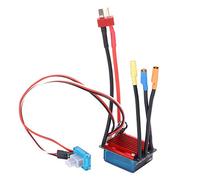 Baxnore 25A RC Brushless Electronic Speed Controller ESC with Super Smooth Throttle Linearity and Powerful Braking for 1/14 1/16 Remote Control Car Metal Red 1Pcs