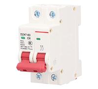 Baxnore 2P Miniature Circuit Breaker with Visual Window, Overload and Short Circuit Protector for Residential and Office Buildings (6a)