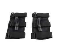 Baxnore 2pcs Car Roof Grab Bars Hand Hold Grip Handles Premium Nylon Webbing Injection Molded Handle Anti Slip Surface for YJ TJ JK JKU 19952007 Red Black Blue (Black)