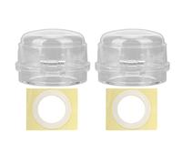 Baxnore 2PCS Gas Stove Covers, PP Heat Resistant Stove Knob Guards for Home Kitchen, 6.2x4 cm Universal Knob Protector (Transparent)