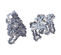 Baxnore 2Pcs Premium Chainsaw Chain 3/8 Pitch 0.058 Gauge 72DL 20 Inch Replacement Alloy Steel Professional Grade for Heavy Duty Wood Cutting and Logging Operations