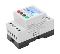 Baxnore 3 Phase Voltage Protector Relay AC 208480V Adjustable Over Under Voltage Monitor with LCD Display for Industrial Machinery Equipment Protection