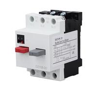 Baxnore 3 Pole Motor Circuit Breaker DIN Rail Mount Plastic Shell AC380V Overload Under Voltage Protection for Electrical Systems Industrial Equipment (5-8A)