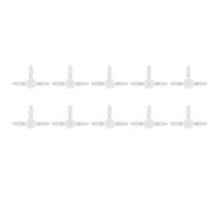 Baxnore 3 Way Plastic Fitting Heavy Duty T Shaped Barb Connector for Hose Pipe Systems High Pressure Temperature Suitable for Processing Food Beverage Industries Polypropylene Ma (Tee 1.6)