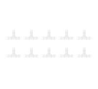 Baxnore 3 Way Plastic Fitting Heavy Duty T Shaped Barb Connector for Hose Pipe Systems High Pressure Temperature Suitable for Processing Food Beverage Industries Polypropylene Ma (T tee 9.5)