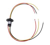 Baxnore 3 Wires Conductive Slip Ring High Performance 360 Degree Rotating Electric Motor Slip Ring 30A 250RPM 22mm Diameter for Pan Tilt Units CCTV Security Cameras Robots and Indu