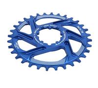 Baxnore 32T Bicycle Chainring Bike Chainwheel CNC High Speed Milling Durable Positive Negative Tooth Design for Mountain Bike Bicycle Aluminum Alloy Blue 32 Teeth ZFCGXP6MM