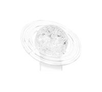 Baxnore 3D Crystal Puzzle DIY Translucent Saturn Shaped 40 Pcs Brain Teaser Game for Teens Adults Home Decoration Gift Plastic Transparent Grey (Clear)