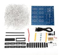 Baxnore 3D Cube Light Kit with 550 Super Bright White-Blue, Stable Printed Circuit Board for Cubes, Easy to Solder with Enlarged Tin-Sprayed Pads for Home Decoration
