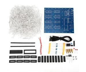 Baxnore 3D Cube Light Kit with 550 Super Bright White-Blue, Stable Printed Circuit Board for Cubes, Easy to Solder with Enlarged Tin-Sprayed Pads for Home Decoration
