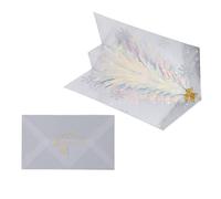 Baxnore 3D Popup Christmas Cards Glitter Tree Embossed Foil Holiday Greeting Cards with Envelope for Family Friends Festive Season Decorations (blue)