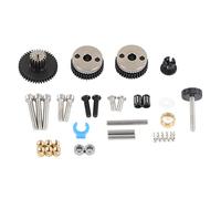 Baxnore 3D Printer Extruder Accessory Kit HGT Extruder Head Replacement Parts with Cap Screws Round Screws Spring Bearing Shaft Feeding Wheels Brass Stainless Steel Components for