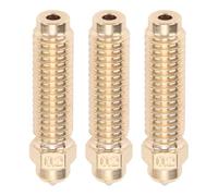 Baxnore 3PCS 0.2mm 3D Printer Nozzles Brass Hardened Steel Hot End Nozzle High Temperature Wear Resisting Stable Extrusion for Carbon 3D Printers Engineering Grade Printing Applica