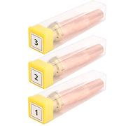 Baxnore 3Pcs Cutting Torch Tips Isobaric Gas Nozzle Set for Flame Cutting Machine 0.9mm 1.2mm 1.5mm High Temp Copper Brass Construction for Steel Metal Fabrication
