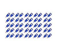 Baxnore 4 mm Banana Socket 50 Pcs, Red Copper High Current Connector M12 Threaded, Electrical Test Probes for Power Equipment Maintenance (Blue)
