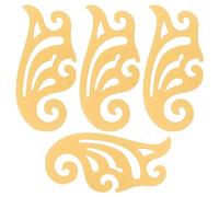 Baxnore 4 Piece Plastic Curve Shaped Ruler Set for Sewing Dressmaking Tailoring Fashion Design High Precision Manual Cutting Tool for Designers Tailors Students