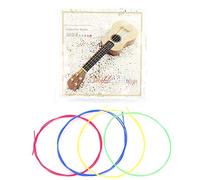 Baxnore 4PCS Colorful Nylon Ukulele Strings Replacement Set with Durable Coating A1st E2nd C3rd G4th Strings for Smooth Sound and Clear Tone Gift for Ukulele Players and Beginners