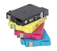 Baxnore 4Pcs Ink Cartridges Compatible Replacement 4 Colors BK C M Y Ultra High Output Smooth Printing Clear Color Fast Scratch ABS for Expression Home XP 30 102 202 205 302 305 40