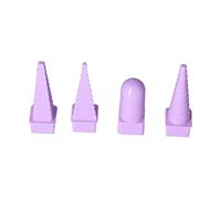 Baxnore 4Pcs Paper Quilling Tools Set DIY Craft Kit with Unique Shape Crimpers for Scrapbooking Card Making 3D Paper Art Plastic Purple