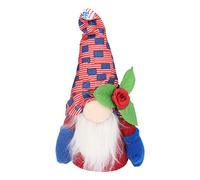 Baxnore 4th of July Gnomes Patriotic Handmade Flannel Decorations for Independence Day Home Office Decor Bright Colors Cute Design Gift (Male)