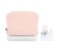 Baxnore 5 Hole Paper Puncher Heavy Duty Compact Handheld Punch Tool for A4 A5 B5 Notebook Documents Binder Systems Office Craft Projects ABS Iron Construction 177g (Pink)