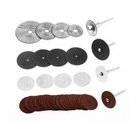 Baxnore 55Pcs Rotary Tool Accessory Kit HSS Cutting Disc Grinding Abrasive Tools Set for Wood Metal DIY Crafting Repairing Projects