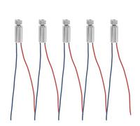 Baxnore 5PCS Copper Miniature Coreless Vibration Motor Low Noise Low Power Consumption Strong Vibration Sense Responsive Start for Mobile Phone Beauty Instrument Electronic Product