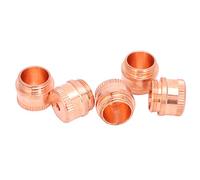 Baxnore 5Pcs Heavy Duty Brass Plasma Nozzle Cutting Torch Kits High Temperature Replacement Consumables for Industrial Metal Cutting Tools