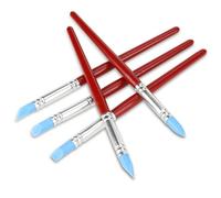 Baxnore 5PCS Silicone Carving Art Pen, Soft Rubber Tip Modelling Pen, Silicone Clay Sculpting Tools, Silicone Tipped Modelling Pens for Clay Sculpture Pottery