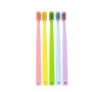 Baxnore 5PCS Soft Toothbrush Set for Adults, Soft Bristles with Rounded Head, Gentle PP TPR Toothbrushes for Care Kit
