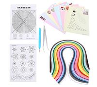 Baxnore 6 In 1 Paper Quilling Tools Kit DIY Quilled Craft Set With 500 Strips 50 Colors Stainless Steel Tweezer Slotted Pen For Scrapbooking Card Making Home Decoration