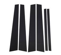 Baxnore 6PCS Pillar Post Cover Glossy Black Stylish Easy Installation Car Door Pillar Post Trim for Crown Victoria Grand Marquis 1998 2008 PC Material Mirror Finish