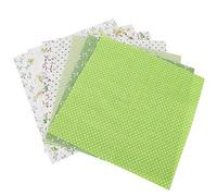 Baxnore 7PCS Cotton Batik Fabric Bundle, Multipurpose Sewing Cloth for Making Cushion Covers Table Linens Craft Projects (25 x 25 cm)