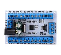 Baxnore 8 Channel RS485 Sensor Module R4DCB08 Board High Precision Temperature Humidity Measurement for Industrial Automation Weather Monitoring 6 24V DC Power Supply