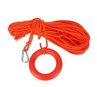 Baxnore 8mm Nylon Floating Rescue Rope, Snorkeling Safety Lifeguard Line with Buoyant Loop, Watertight Lifesaving Rope for Swimming Pool Beach Boat Diving Emergency Rescue