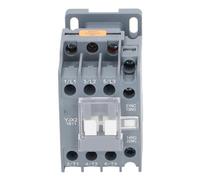 Baxnore AC Contactor 3 Pole 18A Silver Contact Low Voltage Motor Controller with 1NO 1NC Contacts for Industrial Electrical Systems Rail Mount Installation PC Copper Iron Construct