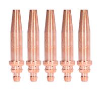 Baxnore Acetylene Cutting Tip Torch Nozzle 5Pcs Set Premium Copper G023 3# for Metal Cutting and Welding Heavy Duty Industrial Use 86x19mm High Performance