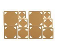 Baxnore Acrylic Stencil Template Set 10pcs DIY Quilting Tools for Patchwork Crafting Durable Reusable Acrylic Quilt Templates in Multiple Sizes