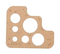 Baxnore Acrylic Template Round Ruler Stencil DIY Craft Tool Transparent Cutting Guide with Protective Film for Leather Sewing Handmade Projects